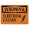 Signmission Safety Sign, OSHA Warning, 7" Height, 10" Width, Rigid Plastic, Electrical Hazard, Landscape OS-WS-P-710-L-19660 - alternate 1